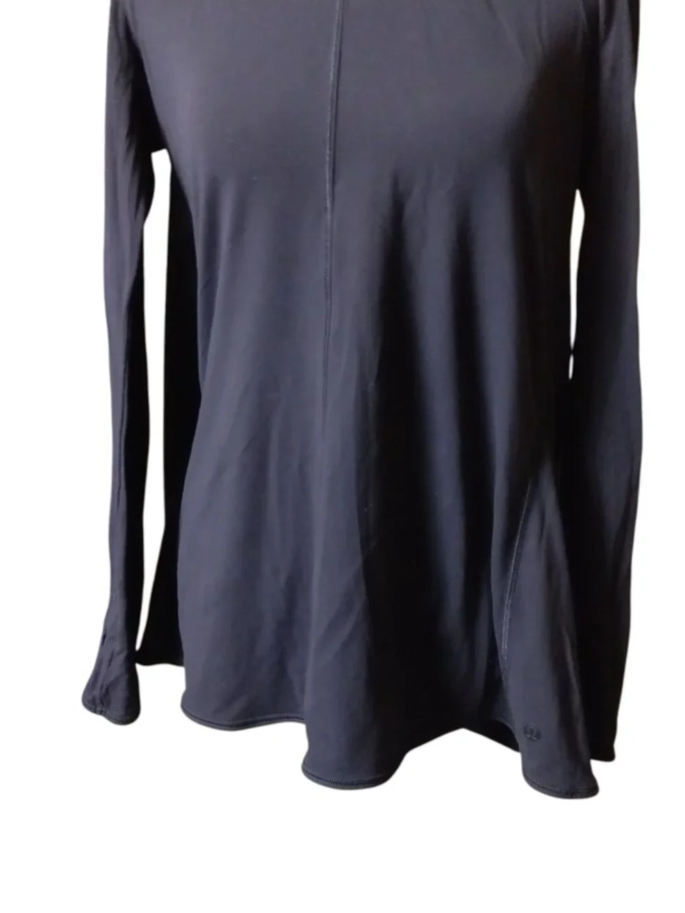 Lululemon Making Moves Black Long Sleeve Top Size 4? Activewear Athletic Running - Picture 5 of 7